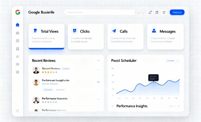 Google Business Profile dashboard interface.